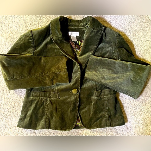 SOLDVintage Worthington Velvet Jacket Women’s Size 12 - Picture 1 of 5